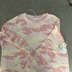 Cute Pink Camo Longsleeve Shirt
